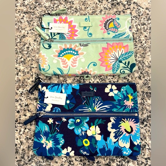 Vera Bradley Pencil Pouches Set of 2 - Picture 1 of 4